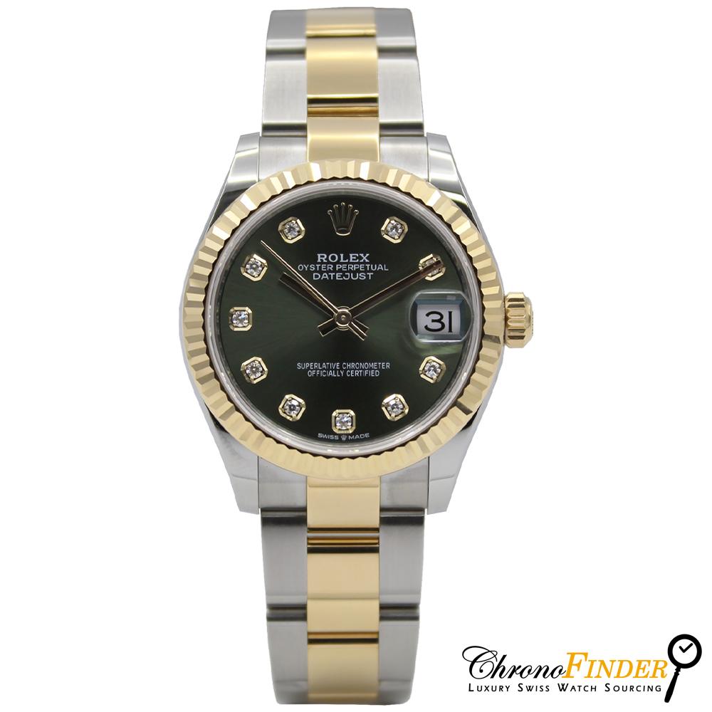 Datejust 31mm Midi 278273 (Olive Green Diamond Dial) Chronofinder Ltd