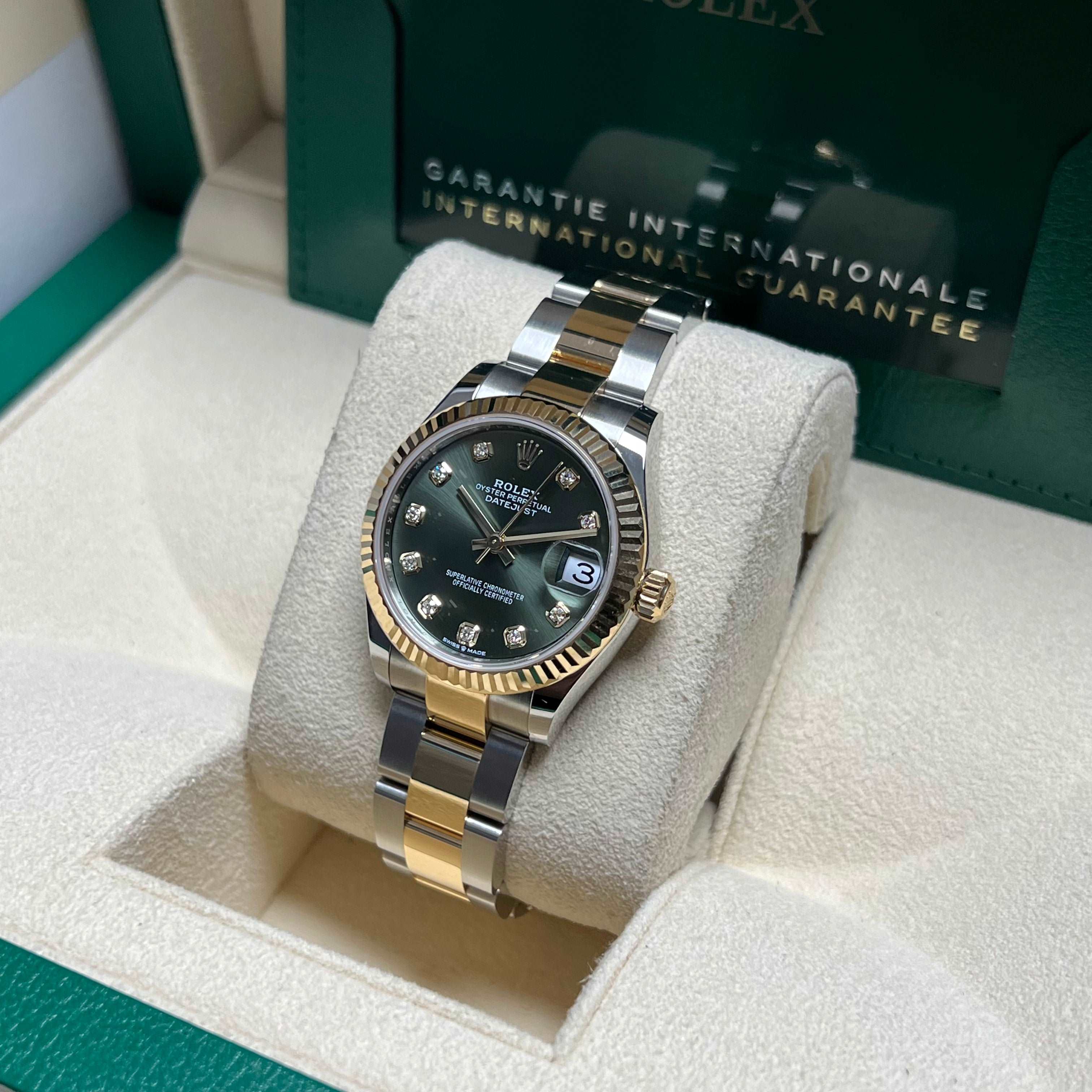 Datejust 31mm Midi 278273 (Olive Green Diamond Dial) Chronofinder Ltd