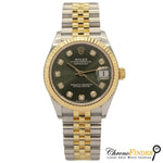 Load image into Gallery viewer, Datejust 31mm Midi 278273 (Olive Green Diamond Dial-Jubilee) Chronofinder Ltd