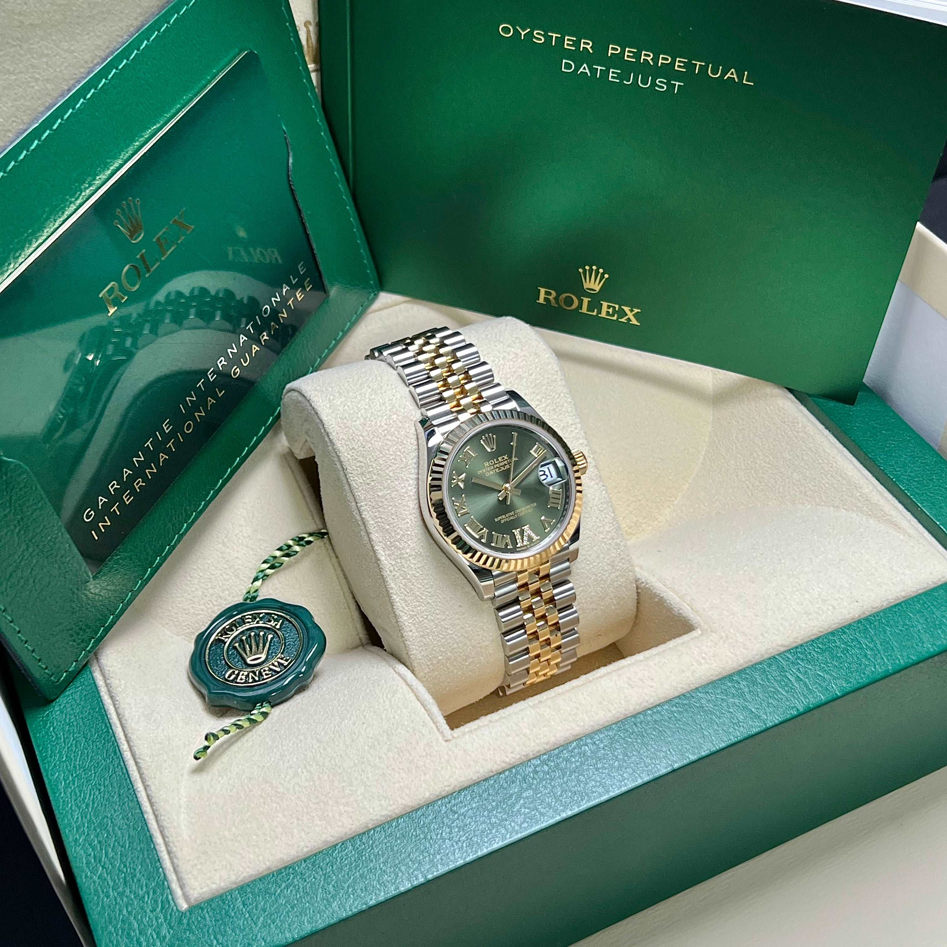 Datejust 31mm Midi 278273 (Olive Green Roman Numeral with Diamond 6) Chronofinder Ltd