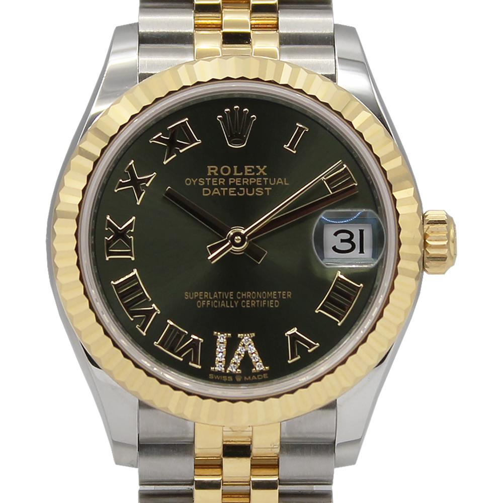 Datejust 31mm Midi 278273 (Olive Green Roman Numeral with Diamond 6)