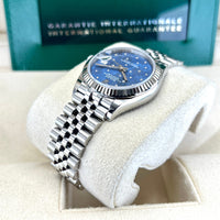 Datejust 31mm Midi 278274 (Blue Floral Motif Scattered Diamond Dial) Chronofinder Ltd