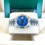Load image into Gallery viewer, Datejust 31mm Midi 278274 (Blue Floral Motif Scattered Diamond Dial) Chronofinder Ltd
