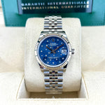 Load image into Gallery viewer, Datejust 31mm Midi 278274 (Blue Floral Motif Scattered Diamond Dial) Chronofinder Ltd
