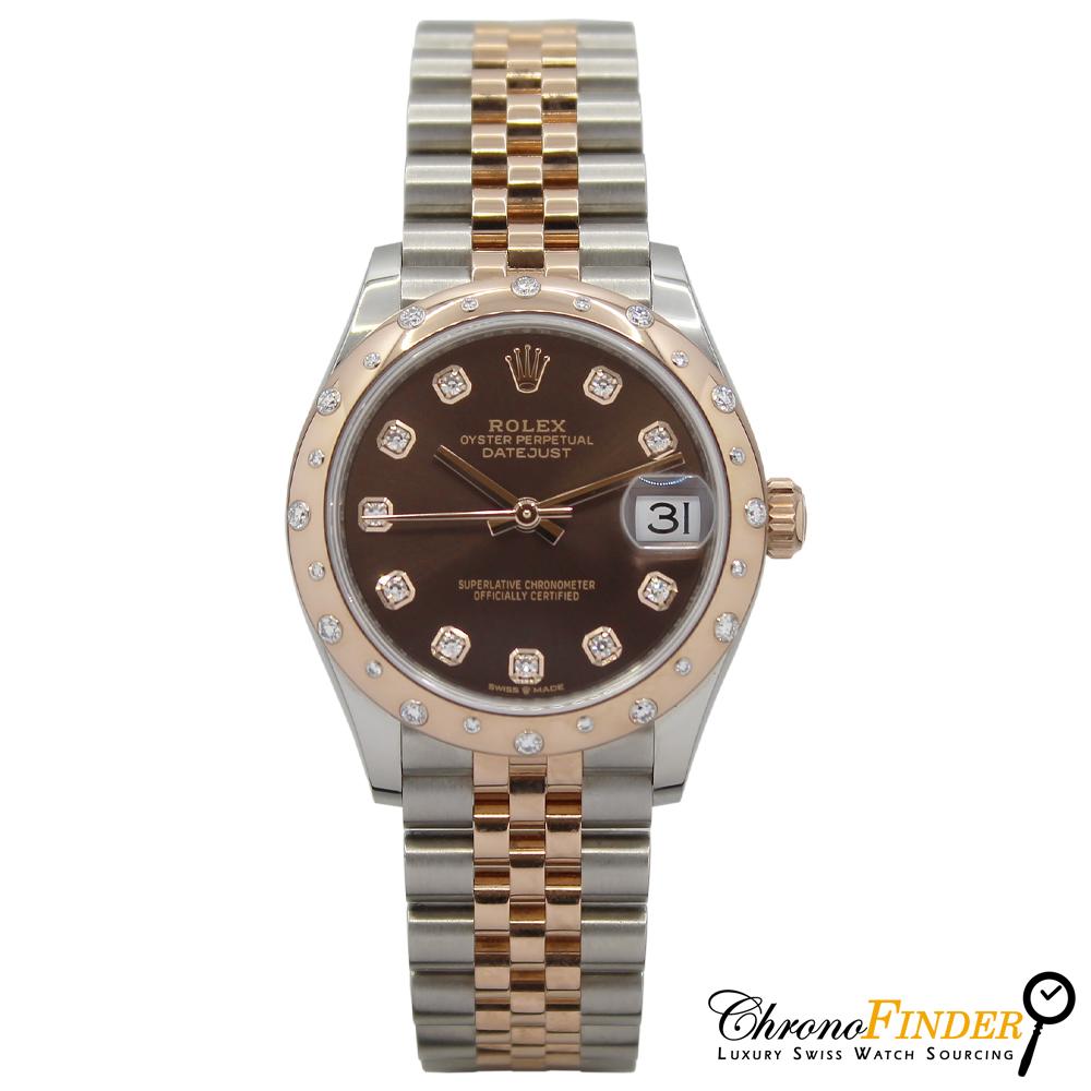 Datejust 31mm Midi 278341RBR (Chocolate Diamond Dial) Chronofinder Ltd