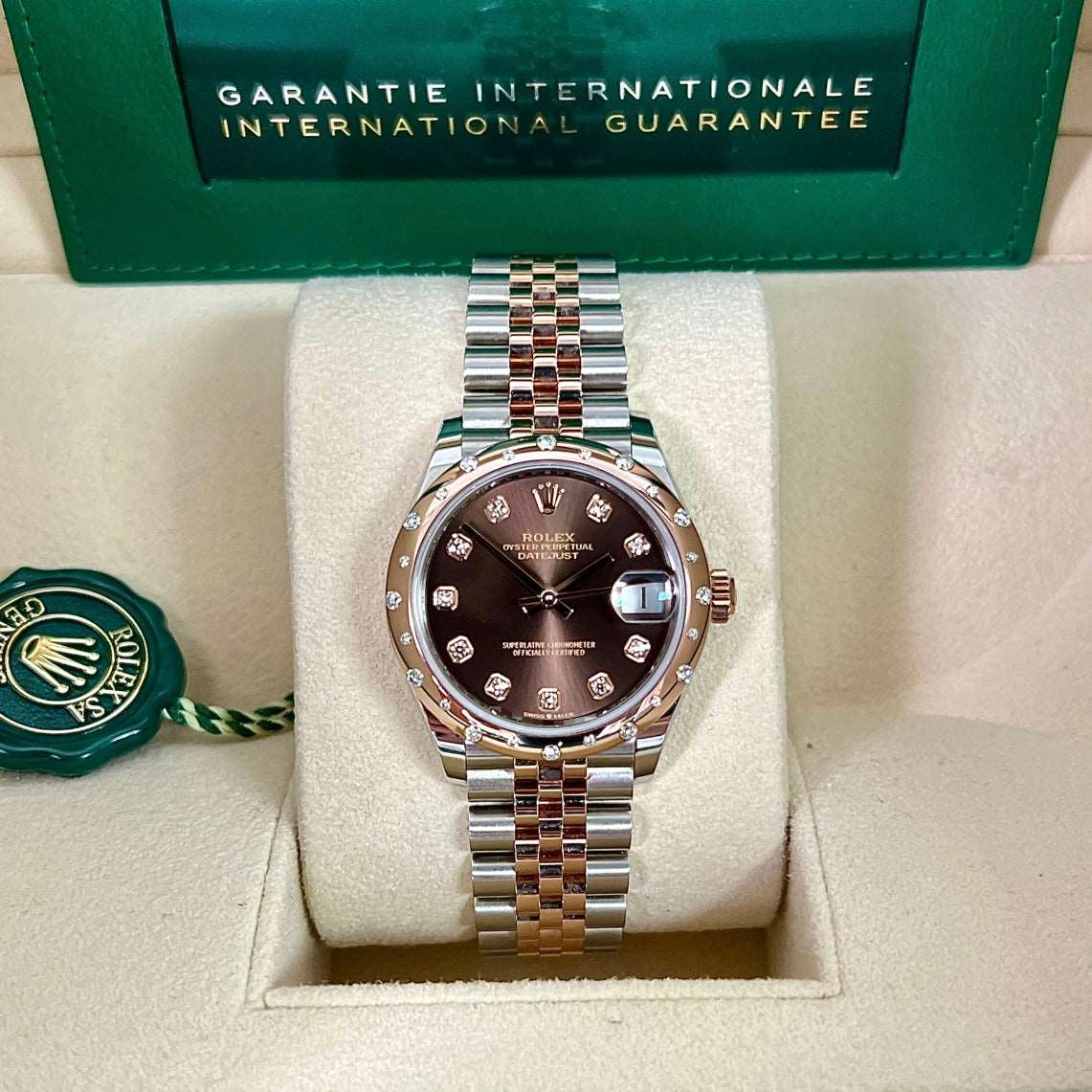 Datejust 31mm Midi 278341RBR (Chocolate Diamond Dial) Chronofinder Ltd