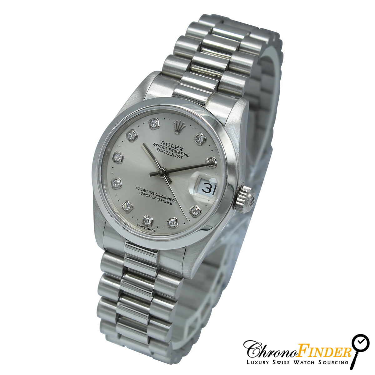 Datejust 31mm Midi 68246 (Silver Diamond Dial)