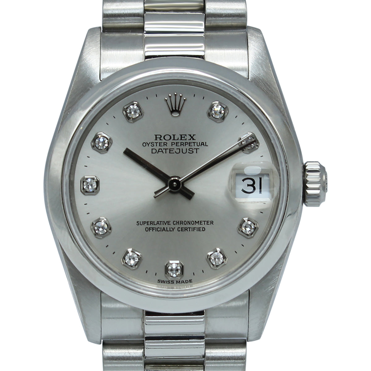 Datejust 31mm Midi 68246 (Silver Diamond Dial)