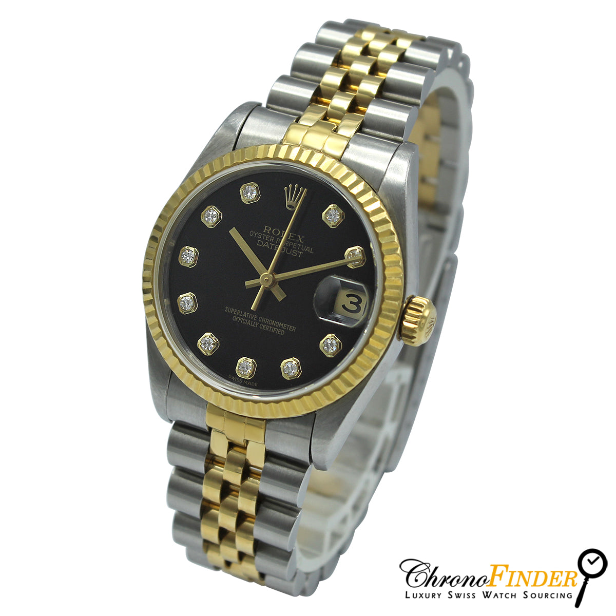 Datejust 31mm Midi 78273 (Black Diamond Dial) Chronofinder Ltd