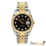 Load image into Gallery viewer, Datejust 36 116233 (Black Diamond Dial) Chronofinder Ltd