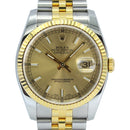 Datejust 36 116233 Champagne Dial with Baton Markers and Jubilee Bracelet