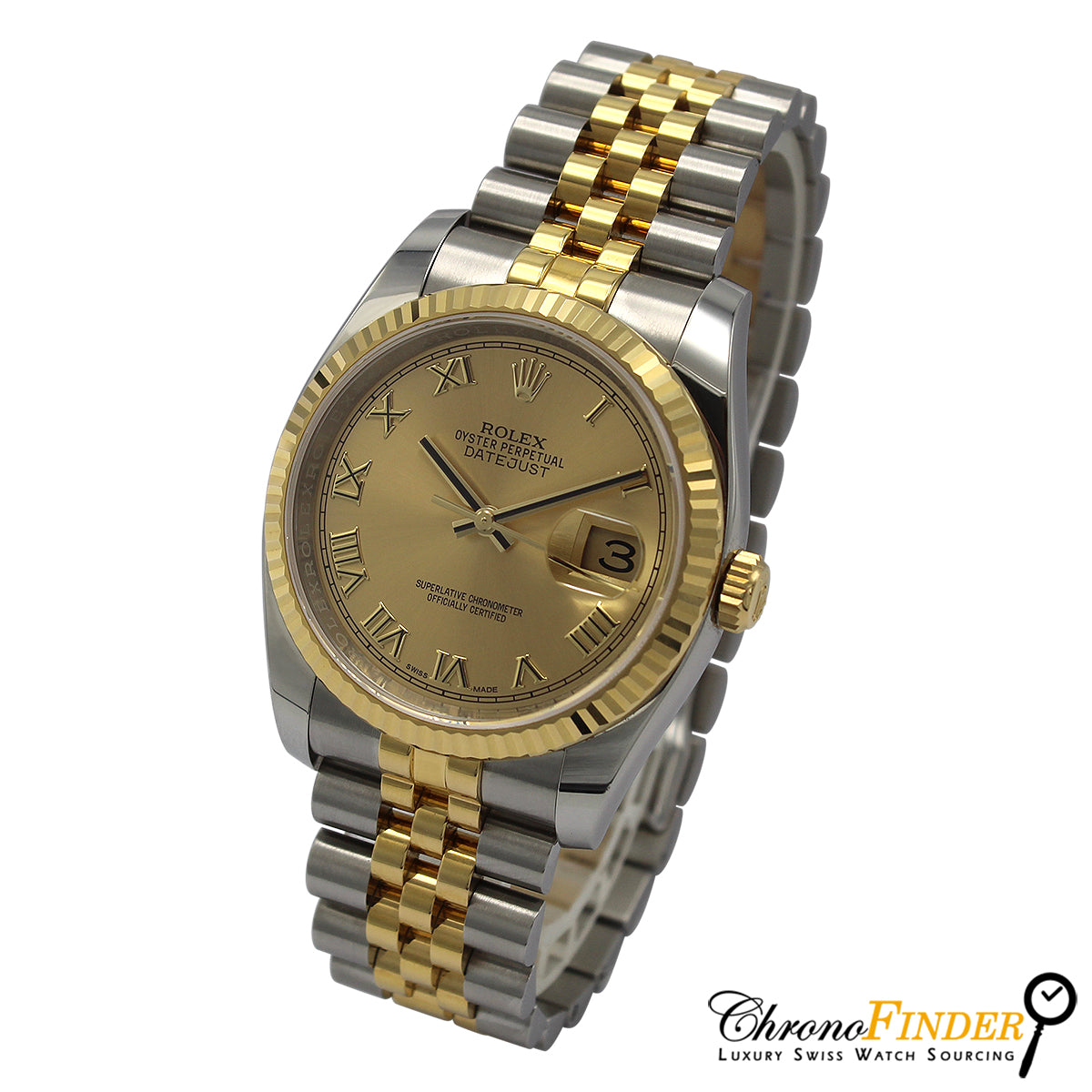 Datejust 36 116233 (Champagne Roman Numeral Dial)