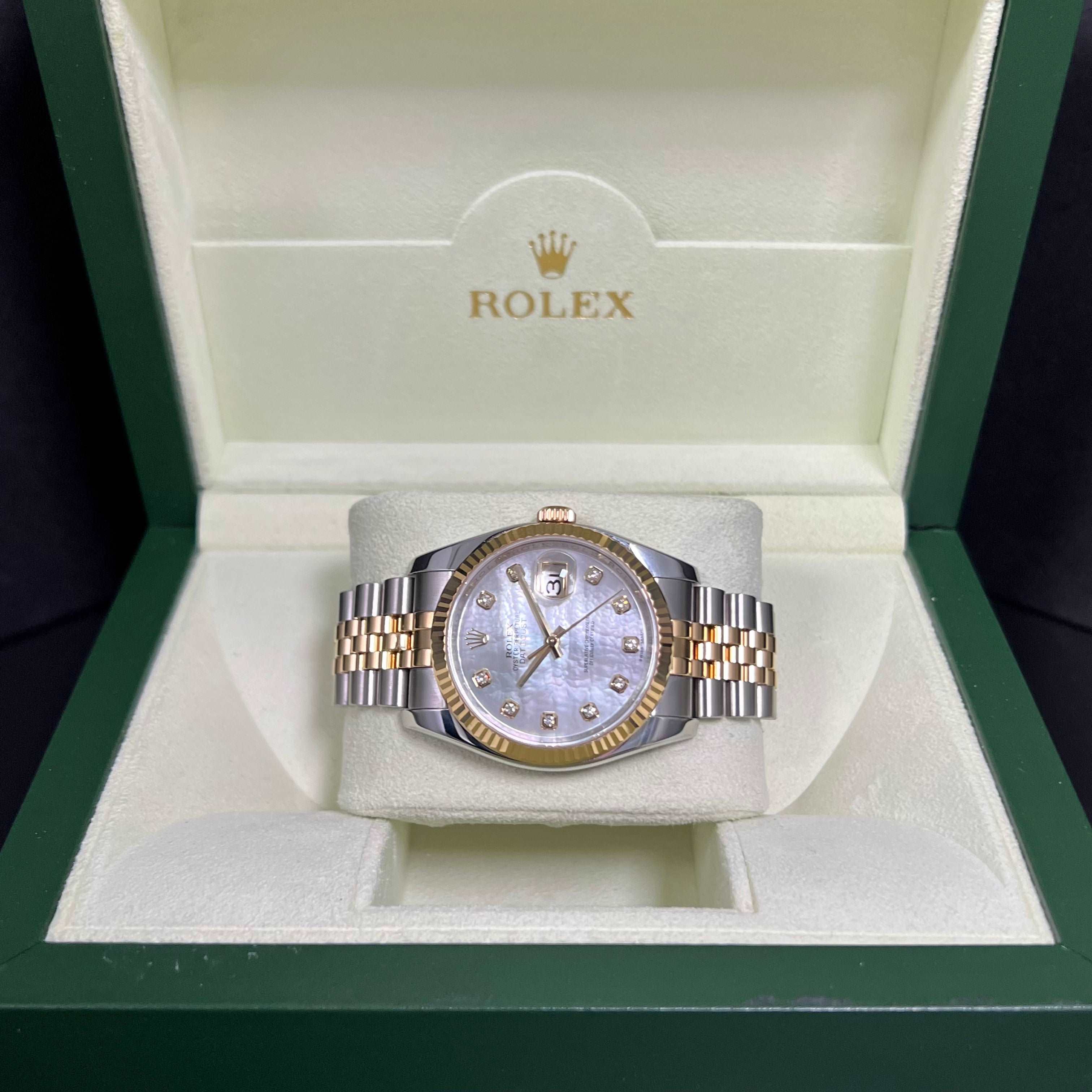 Datejust 36 116233 (Mother-of-Pearl Diamond Dial) Chronofinder Ltd