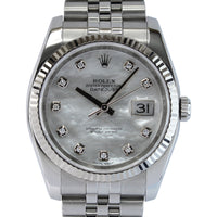 Datejust 36 116234 (Mother-of-Pearl Diamond Dial) Chronofinder Ltd