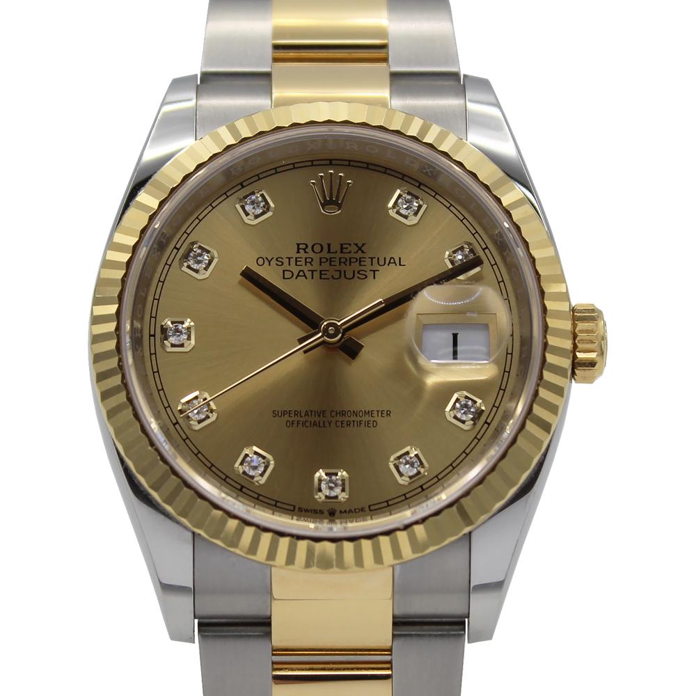 Datejust 36 126233 (Champagne Diamond Dial)