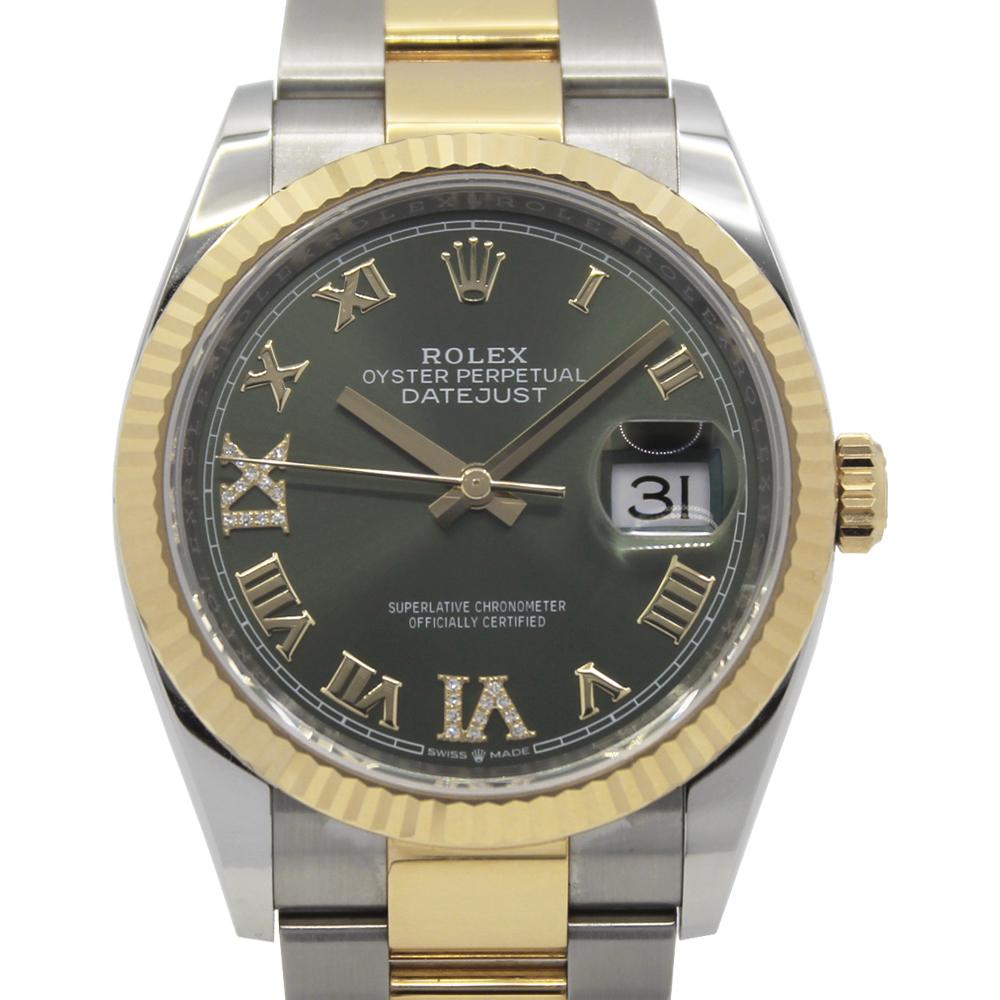 Datejust 36 126233 (Olive Green Diamond 6 & 9)