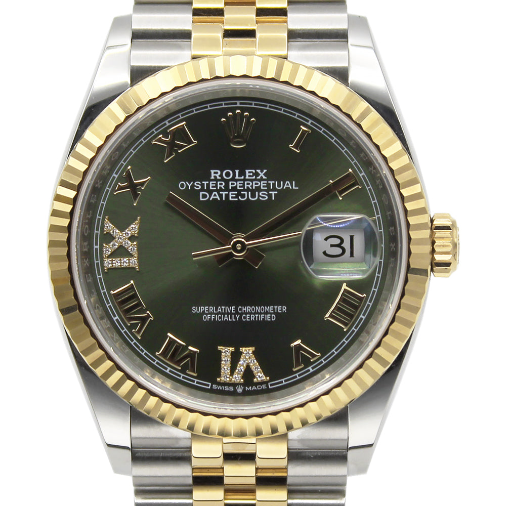 Rolex datejust discount 36 green dial