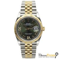 Datejust 36 126233 (Olive Green Diamond 6 & 9-Jubilee) Chronofinder Ltd