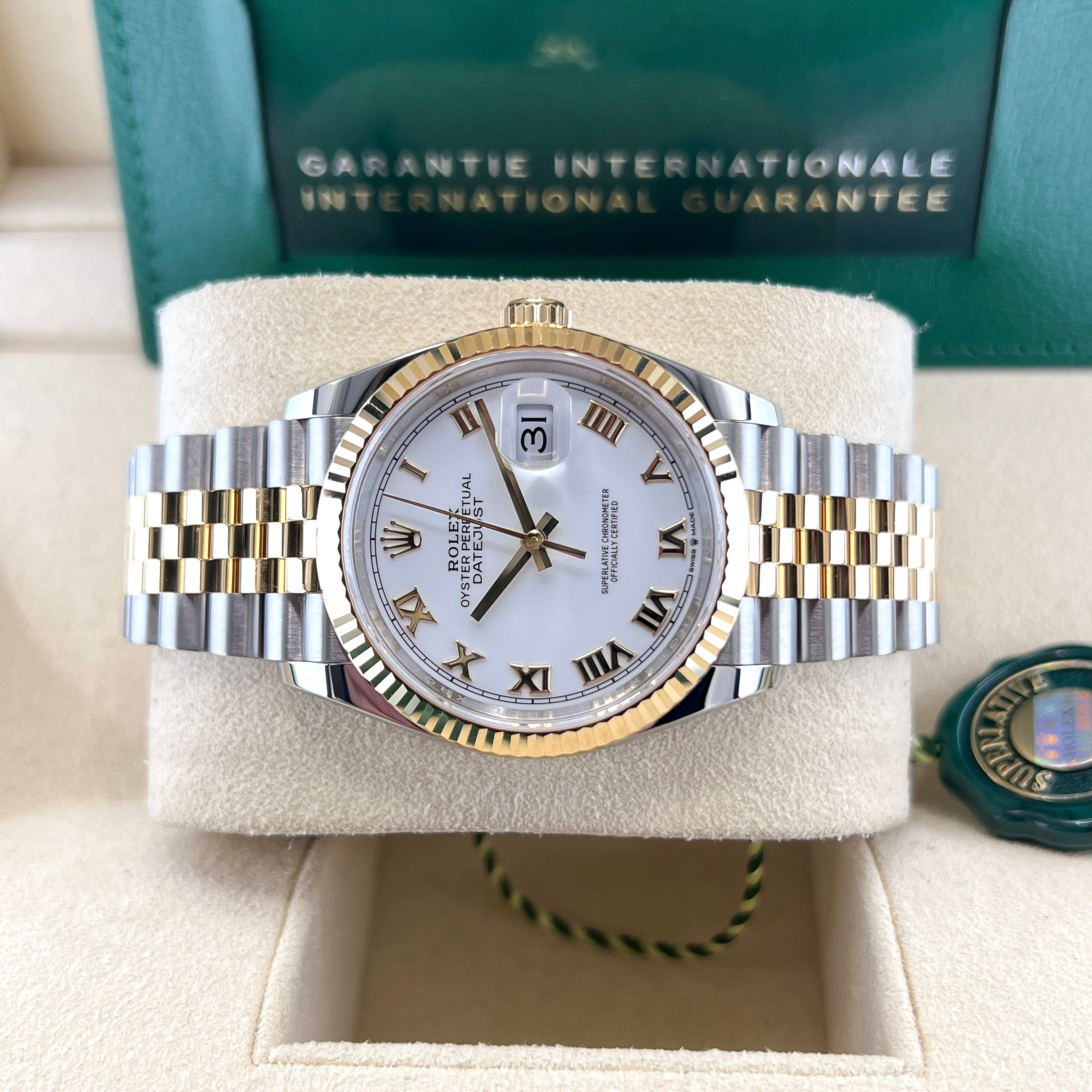 Datejust 36 126233 (White Roman Numeral Dial) Chronofinder Ltd