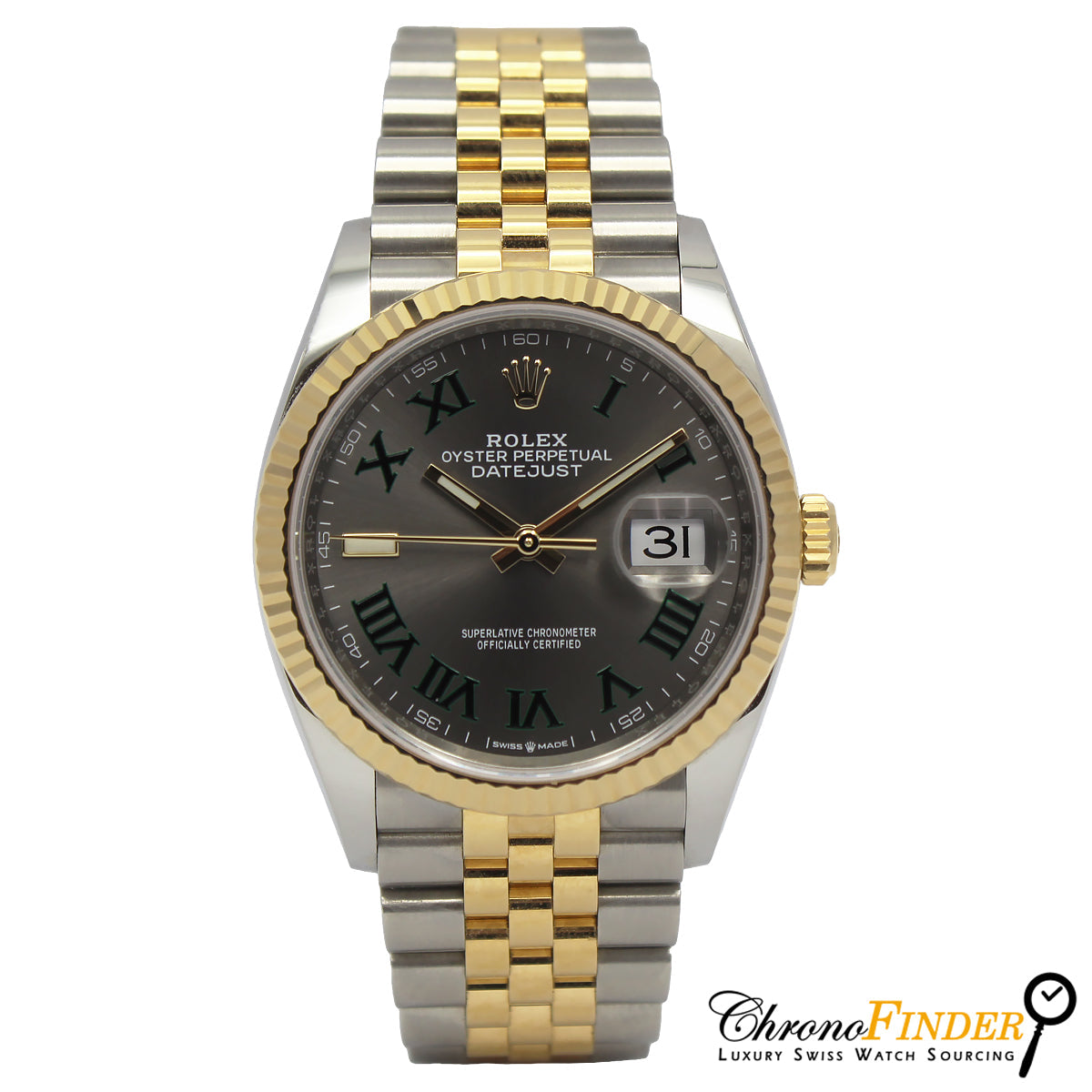 Datejust 36 126233 (Wimbledon Dial) Chronofinder Ltd