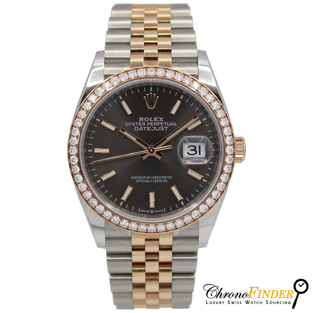 Datejust 36 rhodium dial best sale