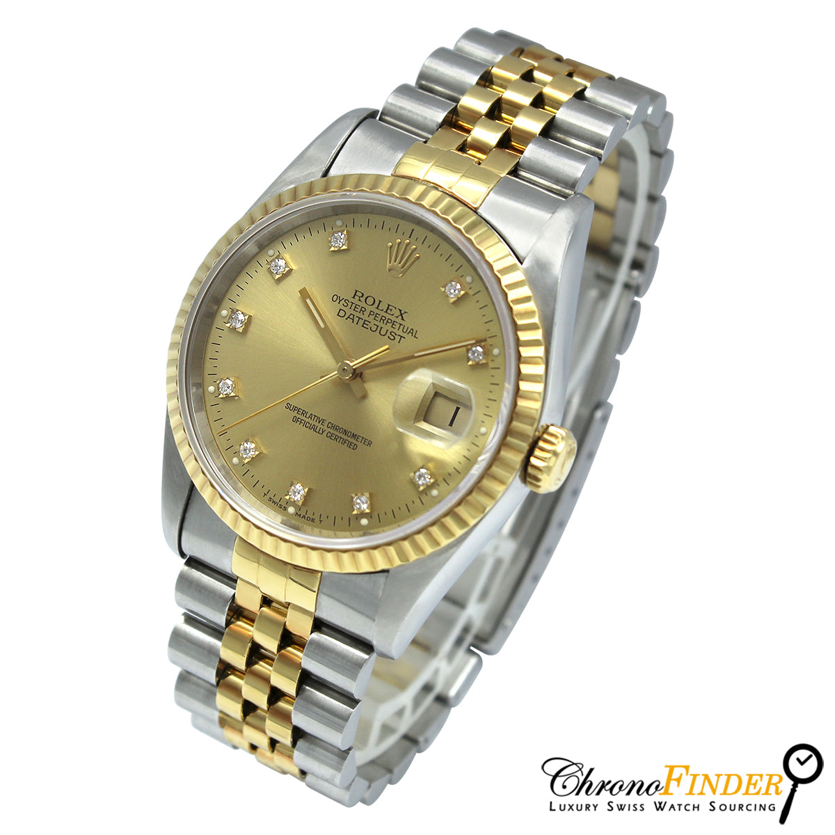 Datejust 36 16233 (Champagne Diamond Dial)