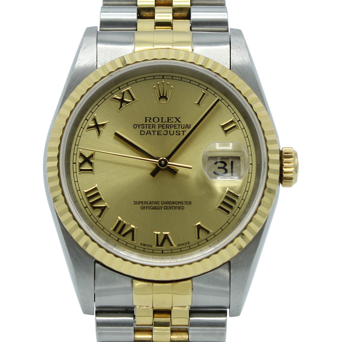 Datejust 36 16233 (Champagne Roman Numeral)