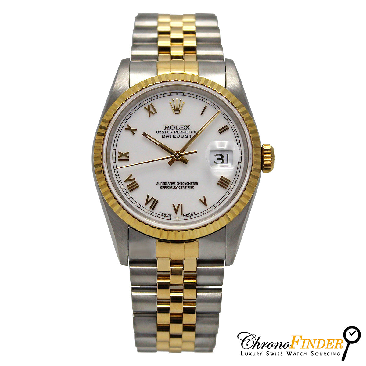 Datejust 36 16233 (Thin White Roman Numeral)