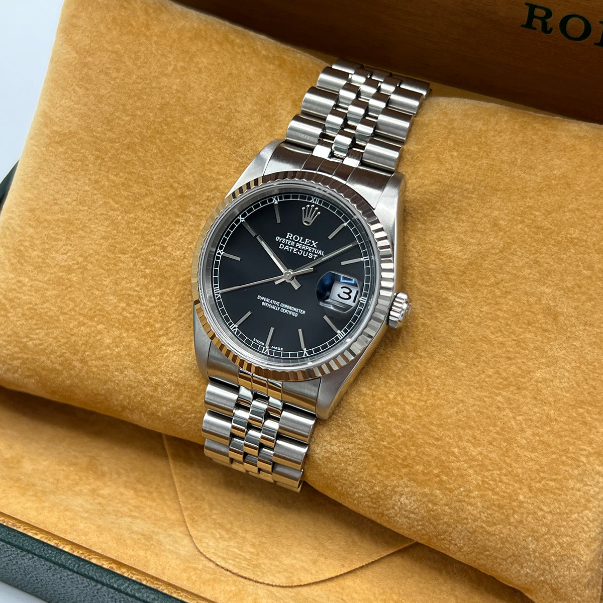 Datejust 36 16234 (Black Baton Dial) Chronofinder Ltd