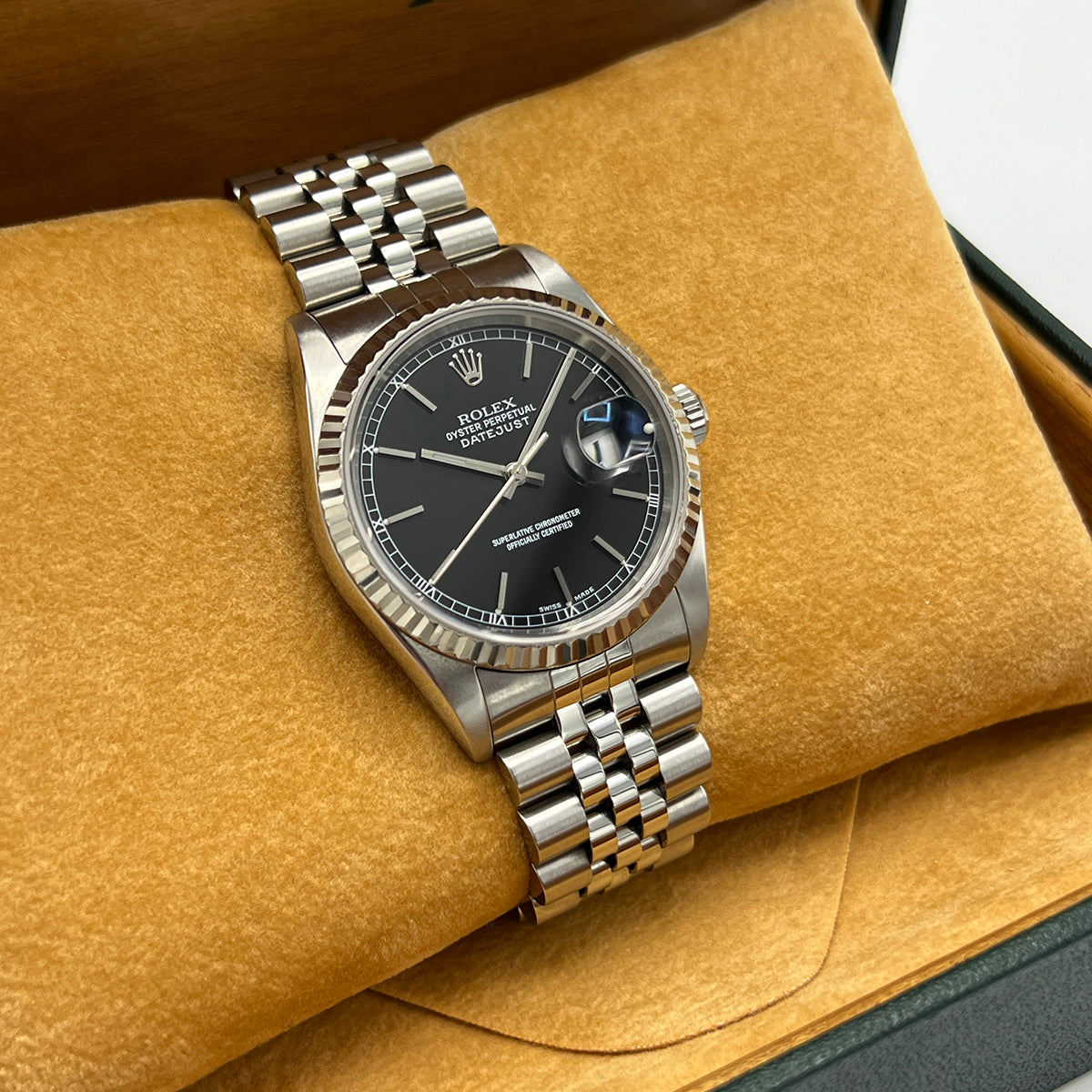 Datejust 36 16234 (Black Baton Dial) Chronofinder Ltd