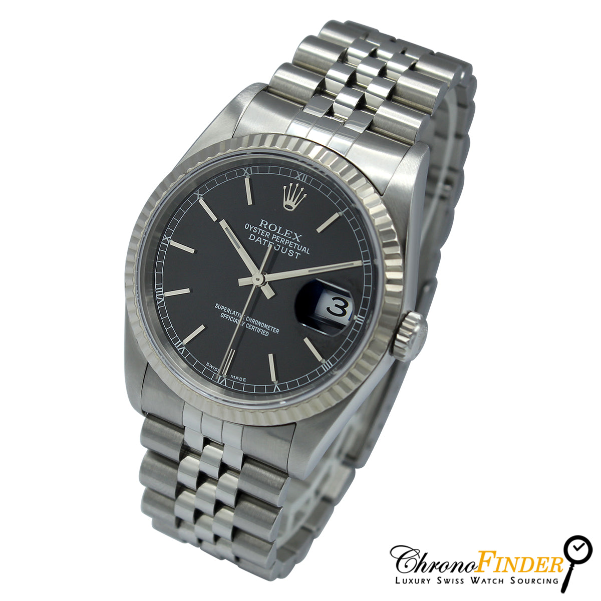 Datejust 36 16234 (Black Baton Dial)