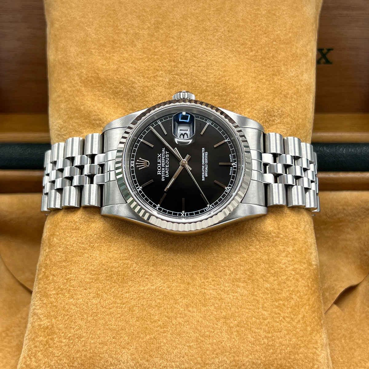 Datejust 36 16234 (Black Baton Dial) Chronofinder Ltd