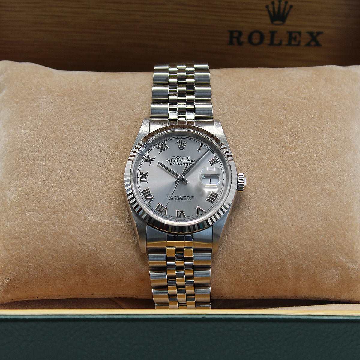 Datejust 36 16234 (Rhodium Roman Numeral) Chronofinder Ltd