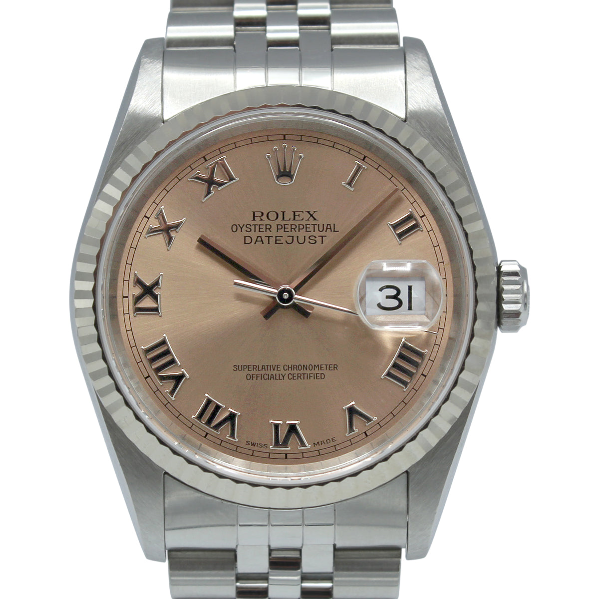 Datejust 36 16234 (Salmon Roman Numeral Dial)