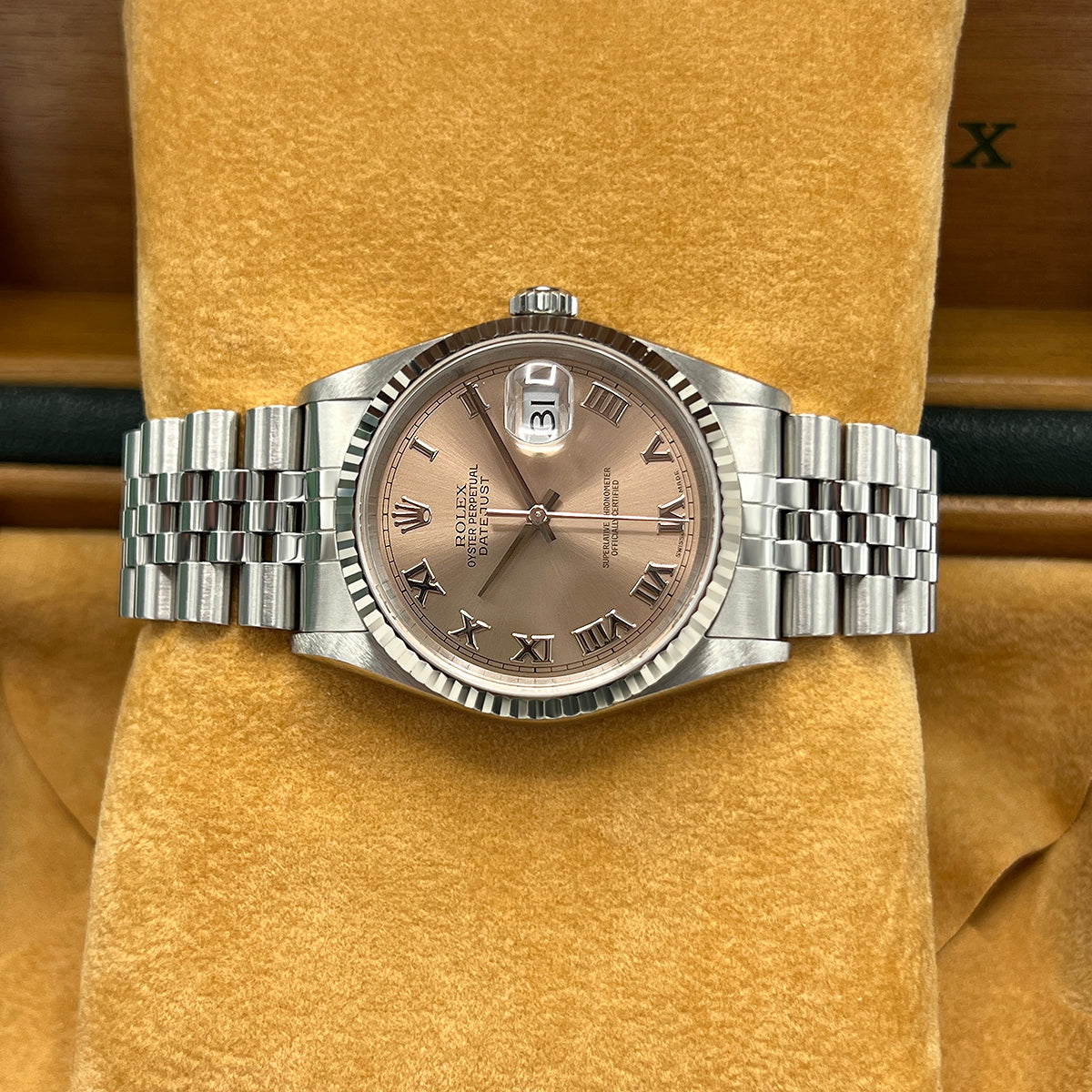 Datejust 36 16234 (Salmon Roman Numeral Dial) Chronofinder Ltd