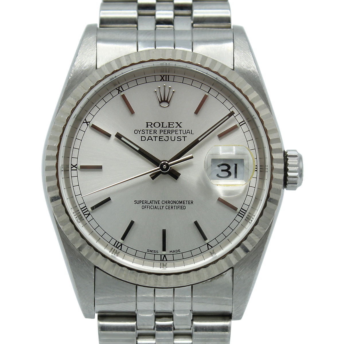 Datejust 36 16234 (Silver Baton Dial)