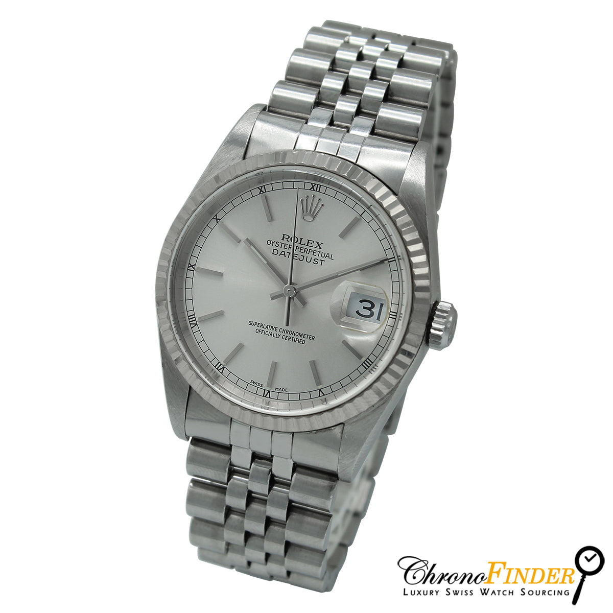 Datejust 36 16234 (Silver Baton Dial)