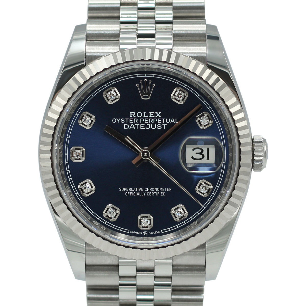 Datejust 36 126234 (Navy Blue Diamond Dial)