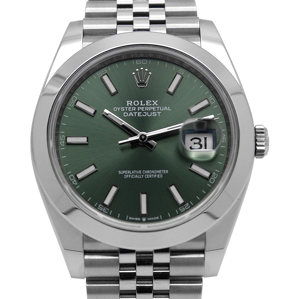 Datejust 41 126300 Jubilee Bracelet (Mint Green Dial)