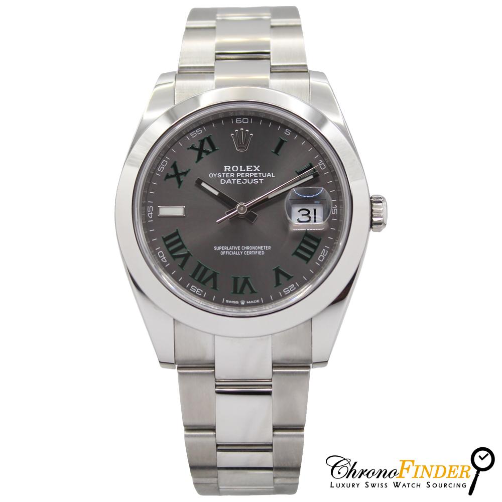 Datejust 41 126300 (Wimbledon Dial-Oyster Bracelet) Chronofinder Ltd