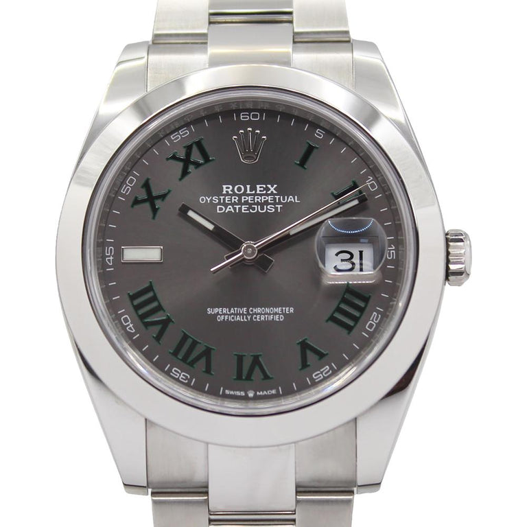 Rolex Datejust 41 126300 Oyster Bracelet Wimbledon Dial