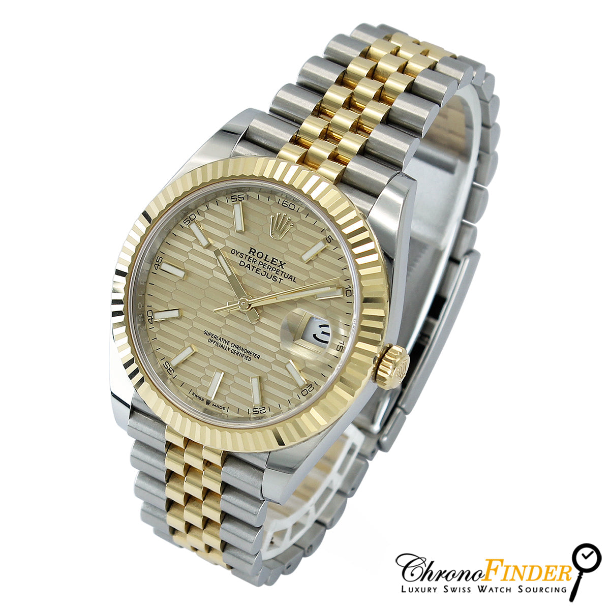 Datejust 41 126333 (Champagne Motif Dial - Jubilee) Chronofinder Ltd