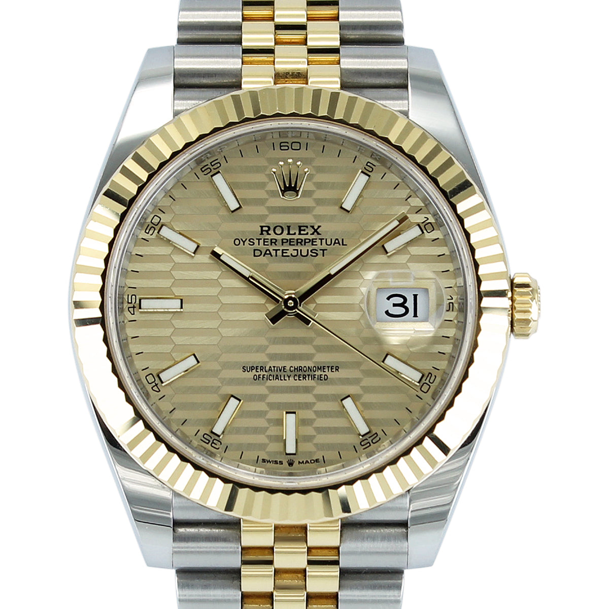 Datejust 41 126333 (Champagne Motif Dial - Jubilee) Chronofinder Ltd