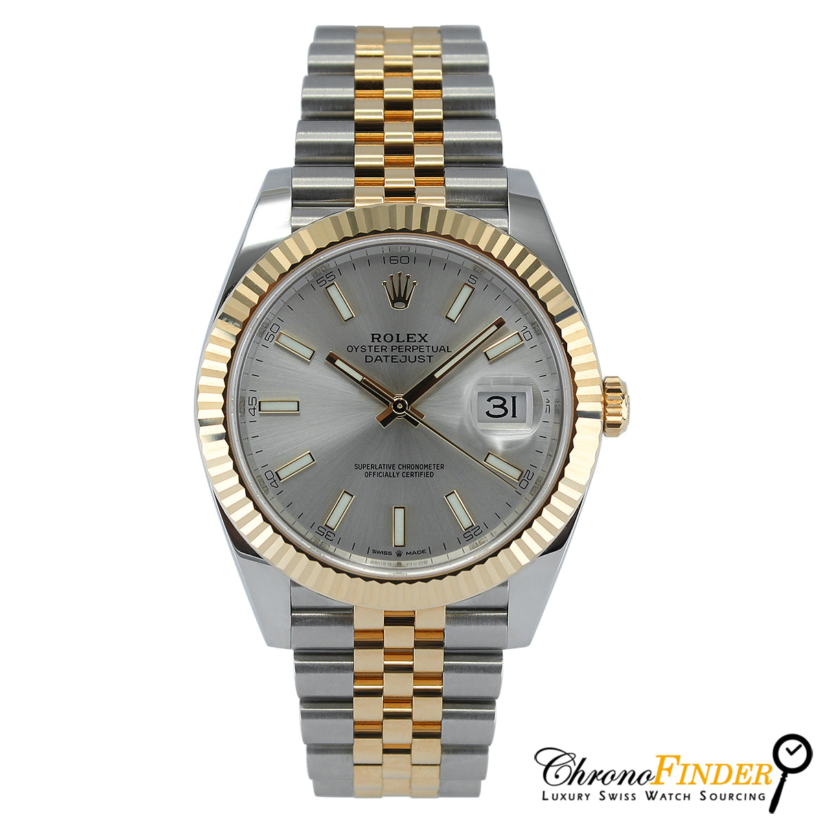 Datejust 41 126333 (Silver Baton Dial - Jubilee) Chronofinder Ltd