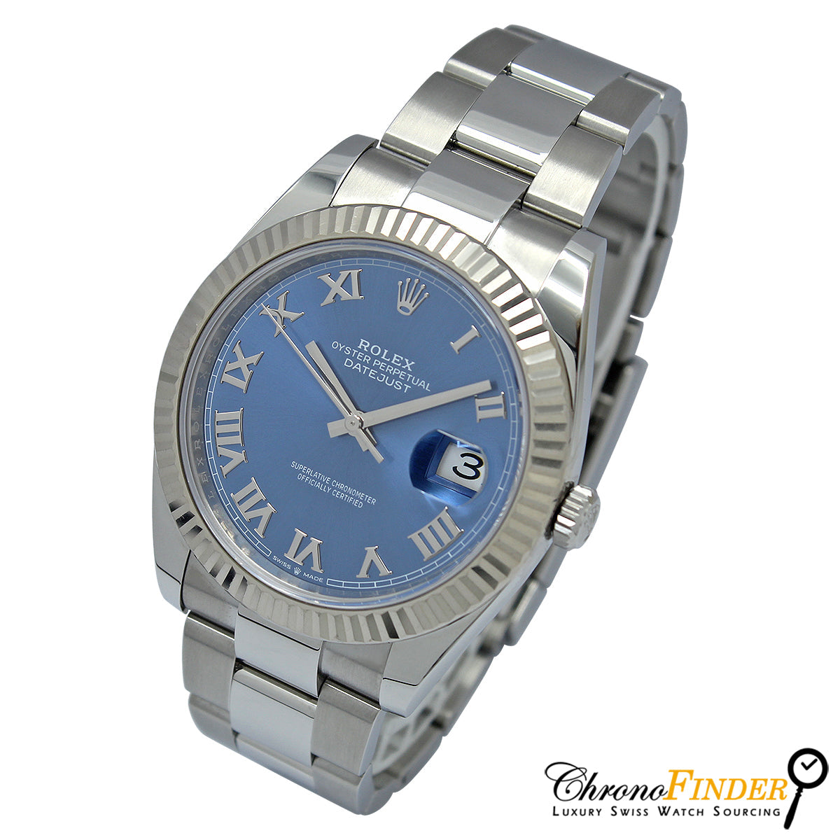 Datejust 41 126334 (Azzurro Blue Dial) Chronofinder Ltd