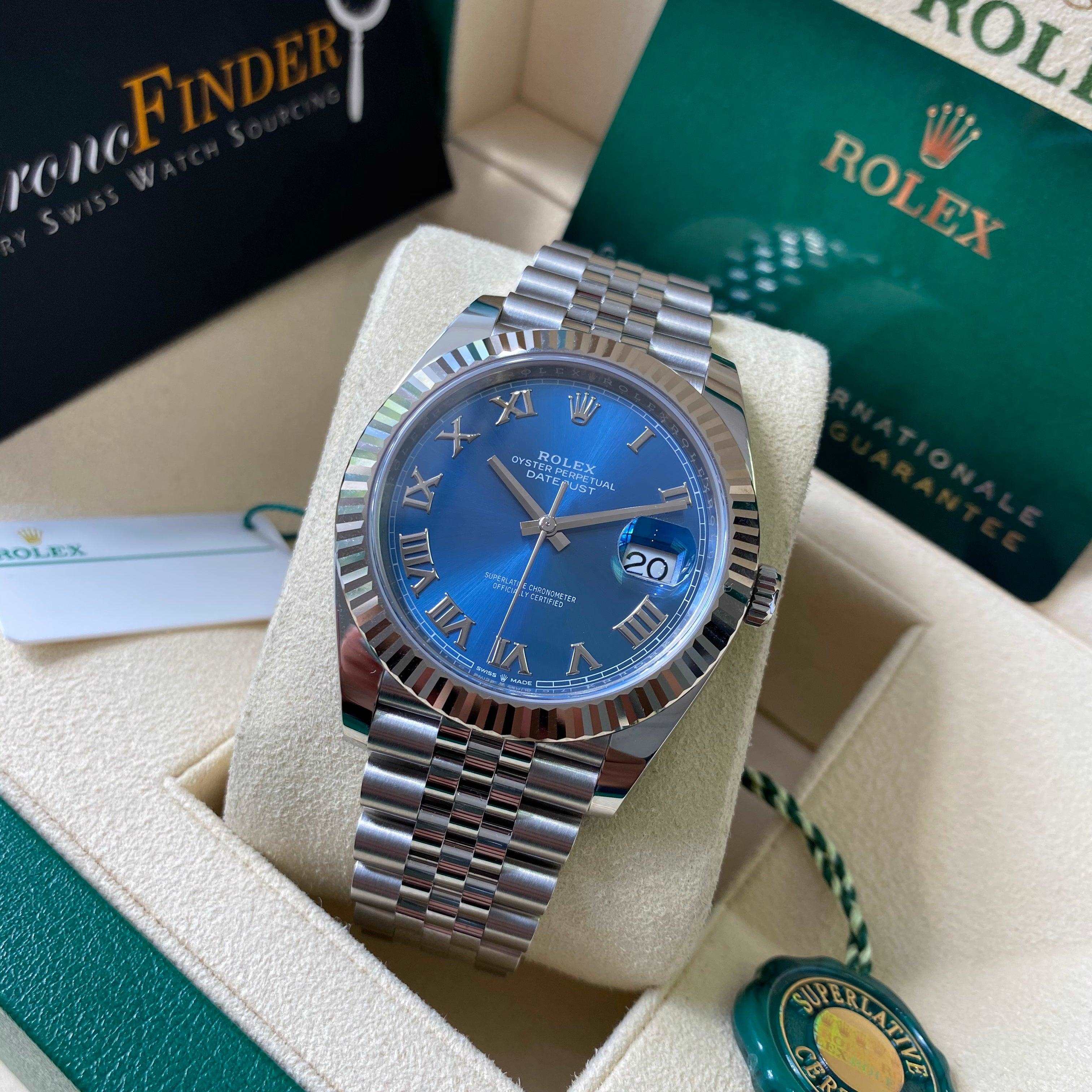 Datejust 41 126334 (Azzurro Blue-Jubilee Bracelet) Chronofinder Ltd