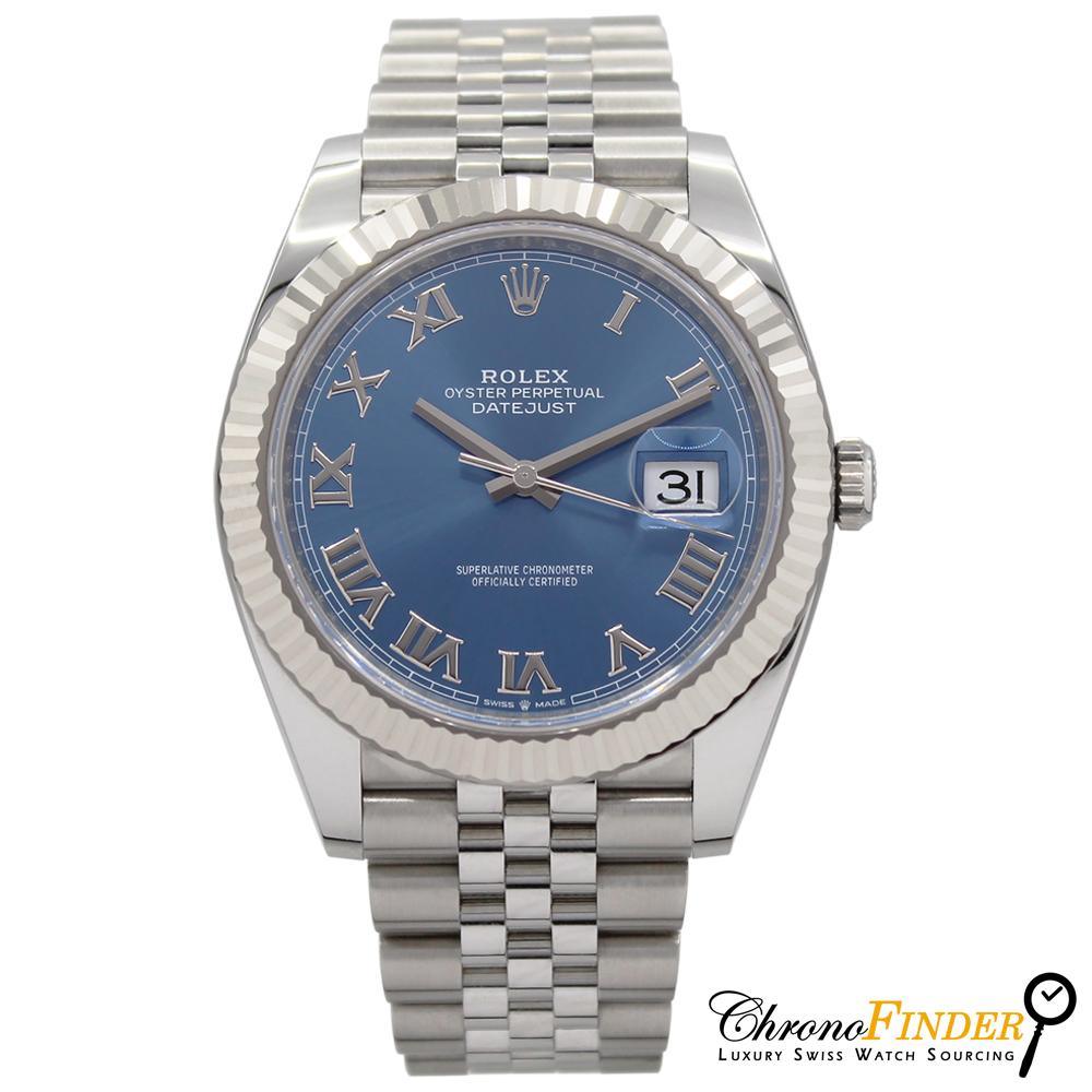 Datejust 41 126334 (Azzurro Blue-Jubilee Bracelet) Chronofinder Ltd