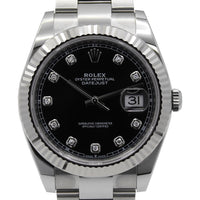 Datejust 41 126334 (Black Diamond Dial) Chronofinder Ltd