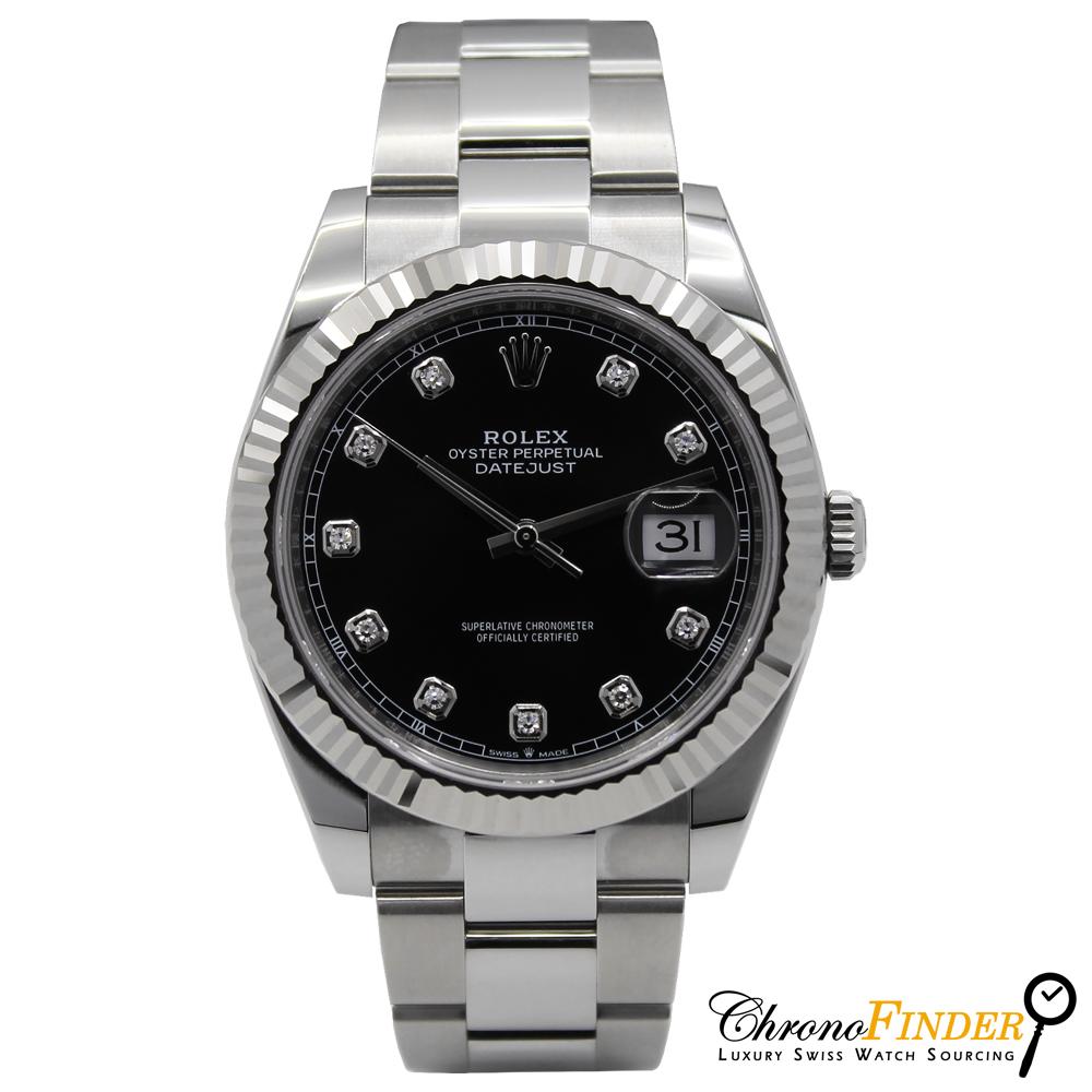 Datejust 41 126334 (Black Diamond Dial) Chronofinder Ltd