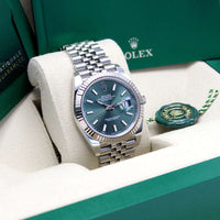 Datejust 41 126334 (Mint Green Baton Dial-Jubilee) Chronofinder Ltd